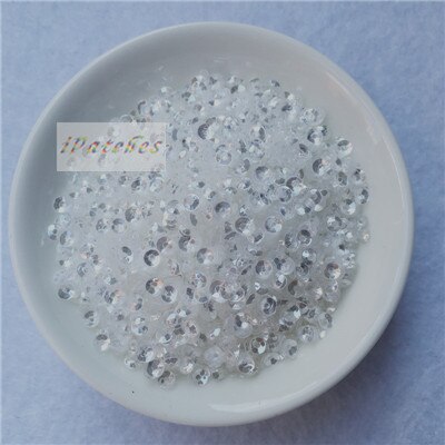 3000 stuks (10 gram ) 3mm kristal roze paarse diepe cup pailletten pailletten naai versiering bevindingen vrouwen diy accessoires voor bruiloft: Wit kristal