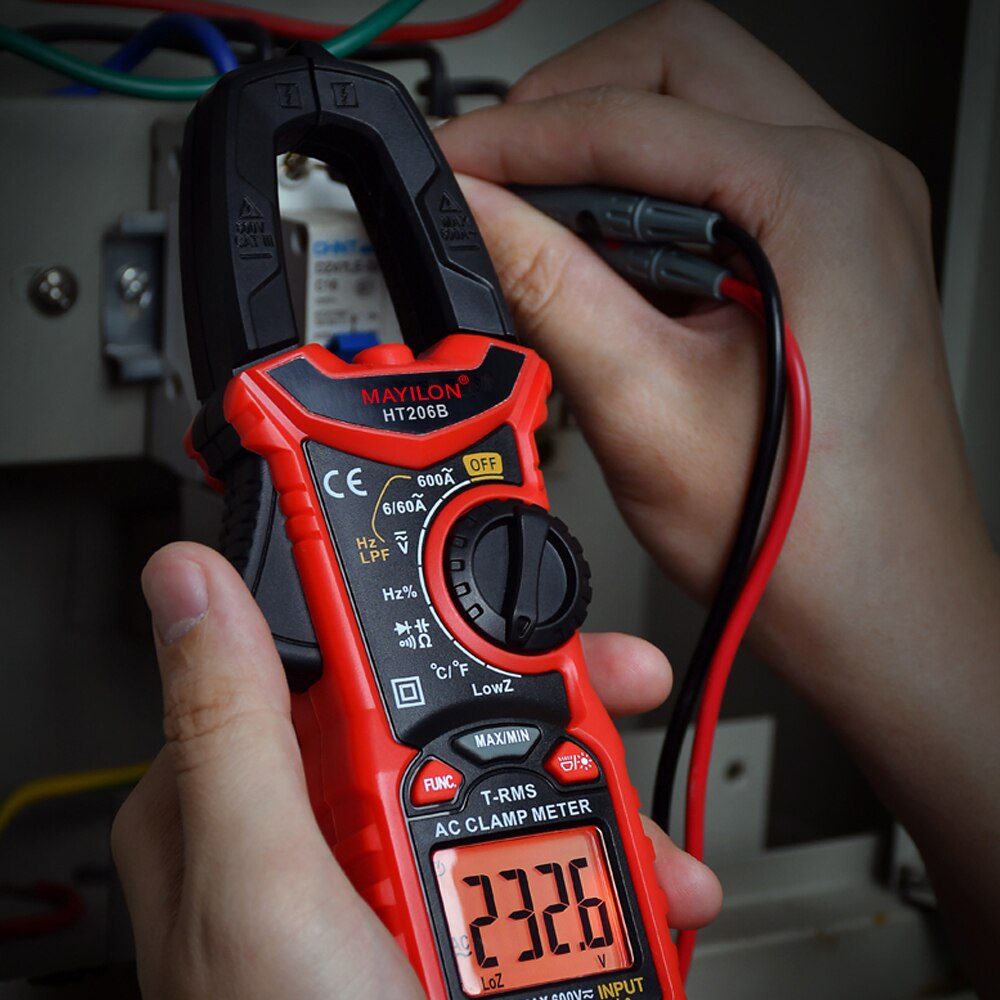 Digital Clamp Meter High Precisions AC/DC Voltage AC Current Resistance Diode Test Continuity Multimeter Voltmeter Ammeter