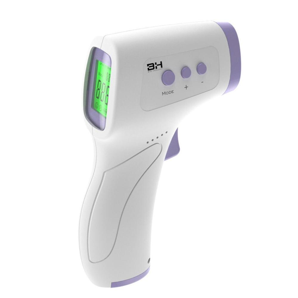 Infrarødt termometer pande krop berøringsfrit termometer hjem digital infrarød feber øretermometerbaby voksne udendørs: Lyserød