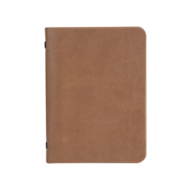 A7 Tasche verlieren-blatt Notizbuch Leder Abdeckung Geschäft Tagebuch Memos Planer Notizblock A9LC: CF