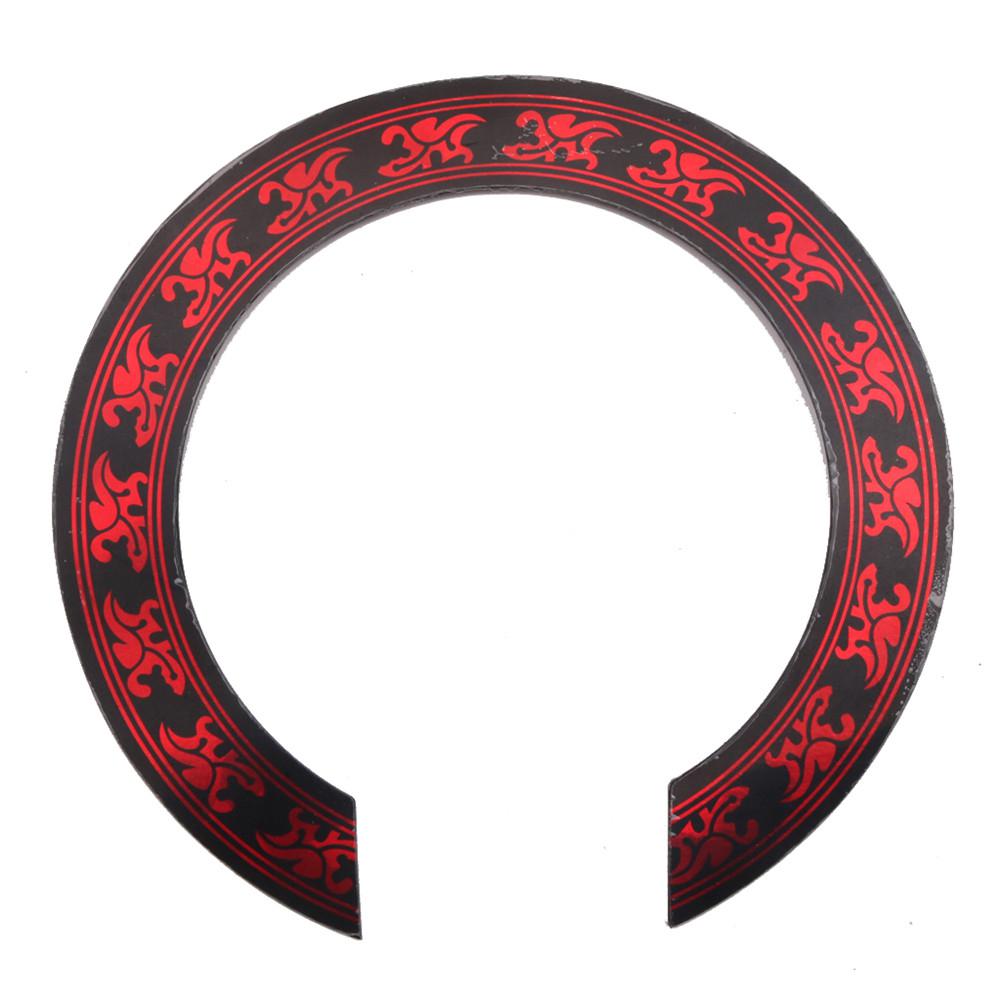 Pegatinas para guitarra, Círculo de sonido con patrón de flores de 105mm de diámetro, agujero de sonido para guitarra, pegatinas circulares para accesorios de guitarra clásica: red