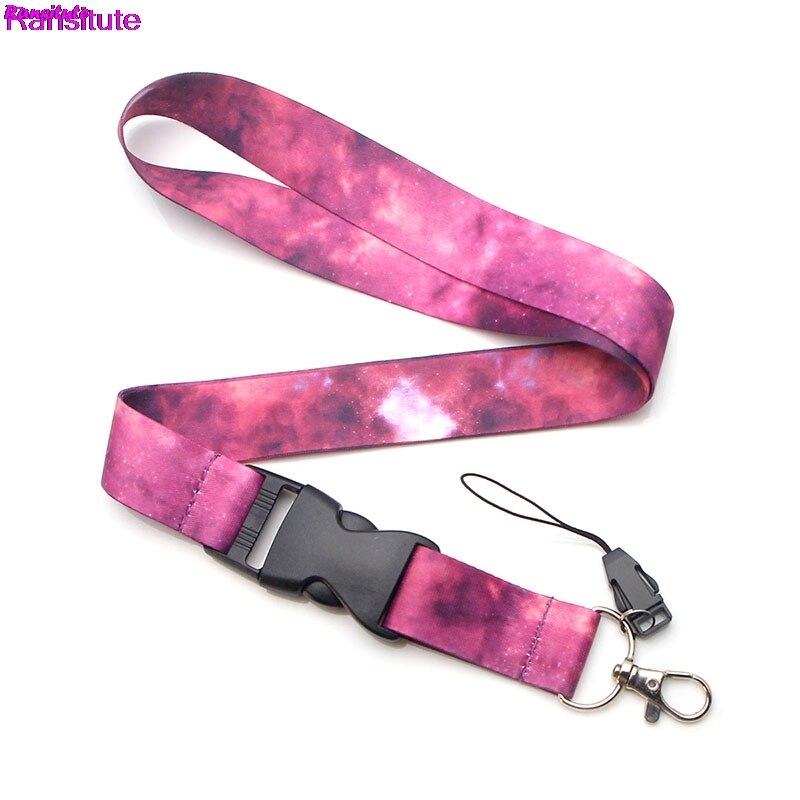 R82 ransitute starry cloud serie mobiltelefon strop hals lanyard nøgle id kort mobiltelefon usb stand lanyard bånd