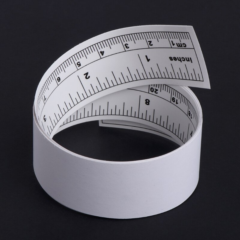 45cm 90cm Self Adhesive Metric Measure Tape Vinyl Silver Rulers For Sewing Machine Sticker