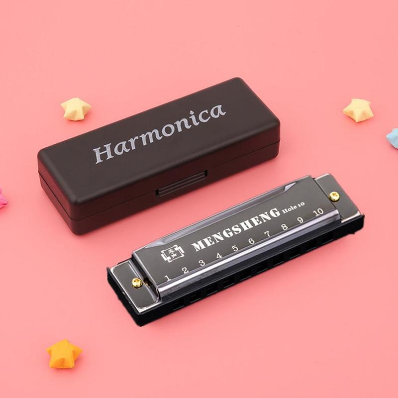 10 Holes For Rock Country Folk Jazz Melodica Swan Diatonic Mouth Organ Blues Instrument Music Woodwind Harmonica Harp W1G0