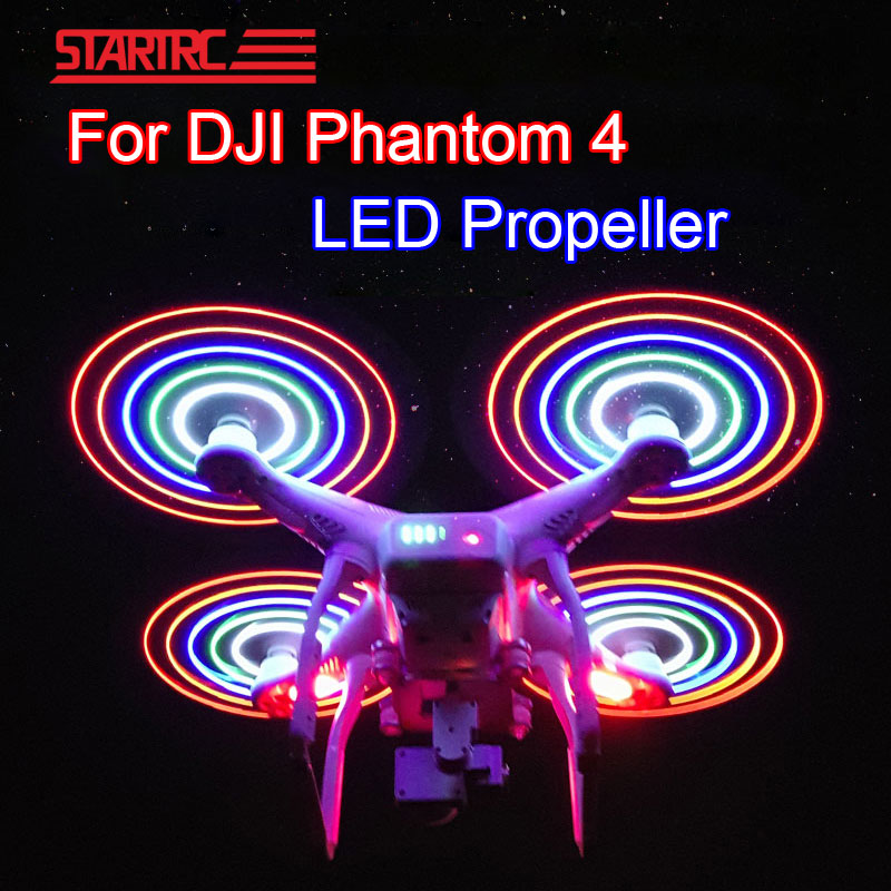 STARTRC DJI phantom 4 Pro LED Flash Propellers Voor DJI Phantom 4 pro Accessoires USB Lader Oplaadbare 9450 Blades Night fly