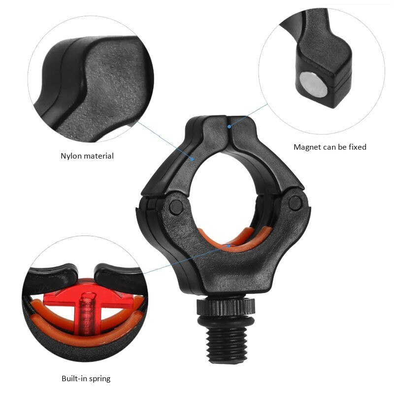 3Pcs Carp Fishing Rod Rest Head Clamp, Used for Rod Hanger with ic net Clamp to Hold the Fishing Rod