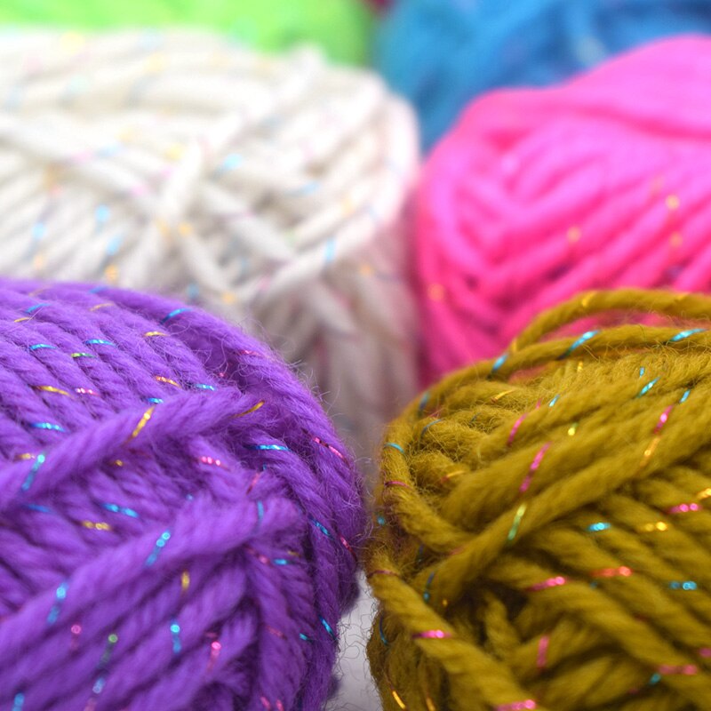 12 Ball/Set Color Baby Wool Crochet Yarn Hand Knitting DIY Sweater Combed Soft Cotton Yarn 12 color