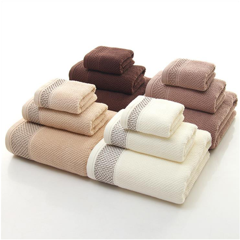 Hoogwaardige-100% katoenen Handdoeken 3Pcs Luxe Hotel &amp; Spa Bad handdoeken handdoek Super absorberende waterbestendig badhanddoek