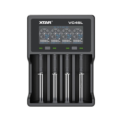 XTAR VC4SL upgraded and extended smart charger, C-type USB input, support QC3.0 charging