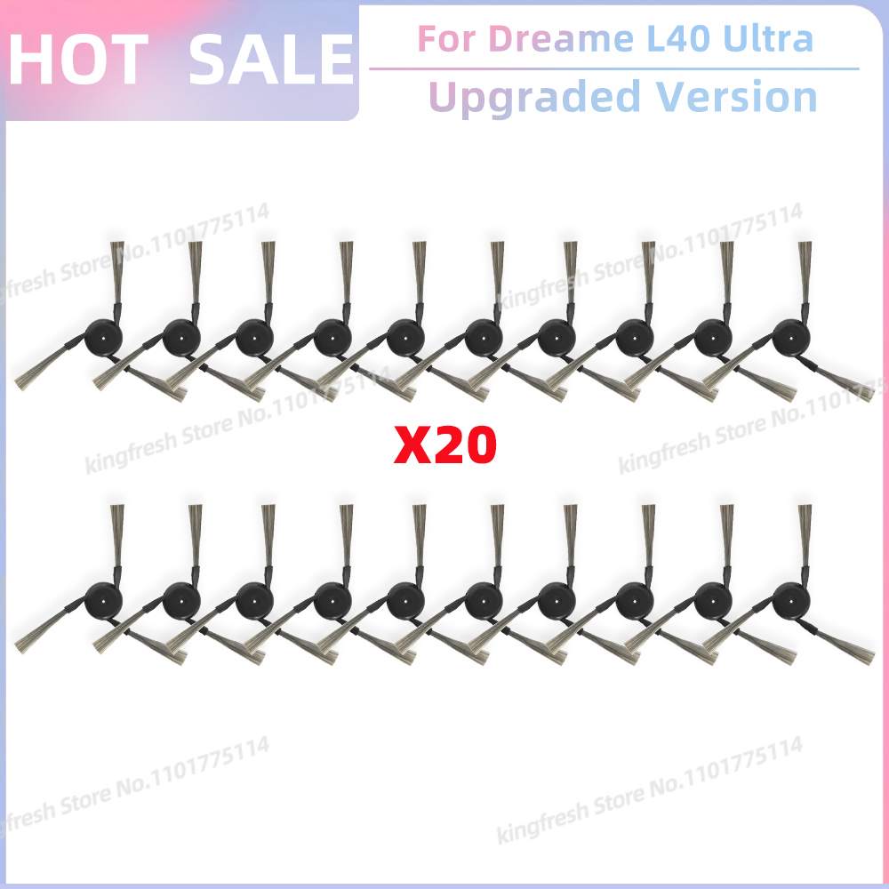 Compatible avec (Dreame L40 Ultra/ X40 Ultra, MOVA P50 Pro Ultra / P10 Pro Ultra) Pièces de Rechange pour Aspirateur Rouleau Principal Brosse Latérale Filtre Hepa Chiffon de Nettoyage Tampon Sac à Poussière Accessoires: Clair