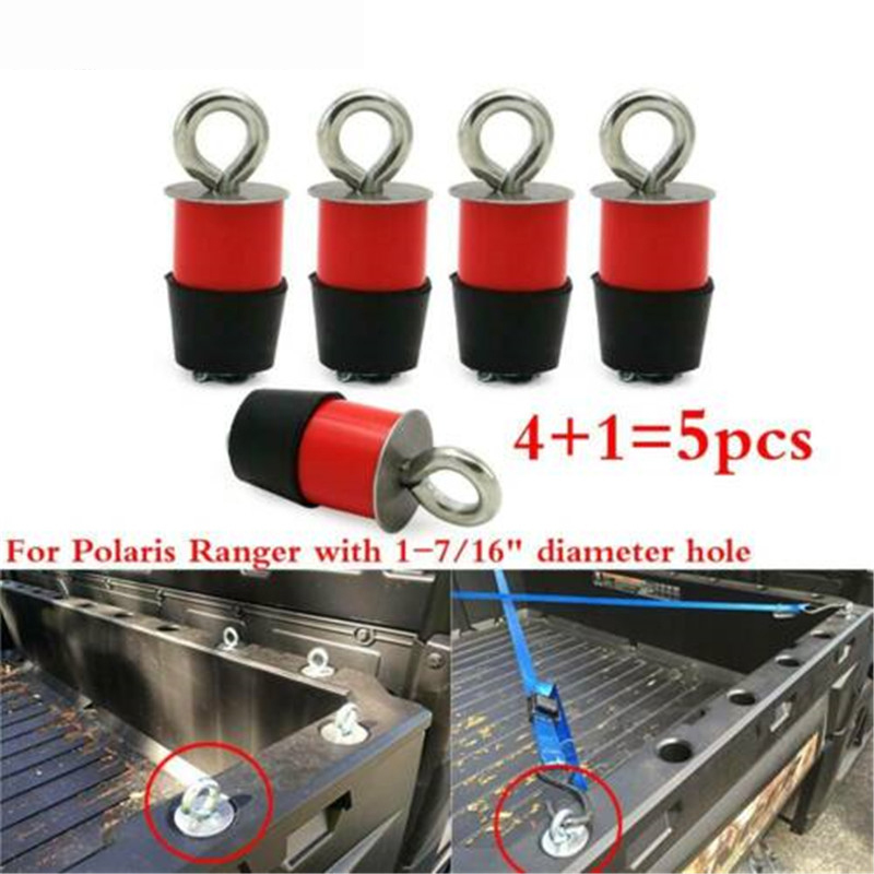 5 kpl lock & ride mönkijät sidottavat ankkurit tyyppiset tavaratelineet sidottava silmukkapulttikiinnityssarja polaris ranger 1-7/16 "