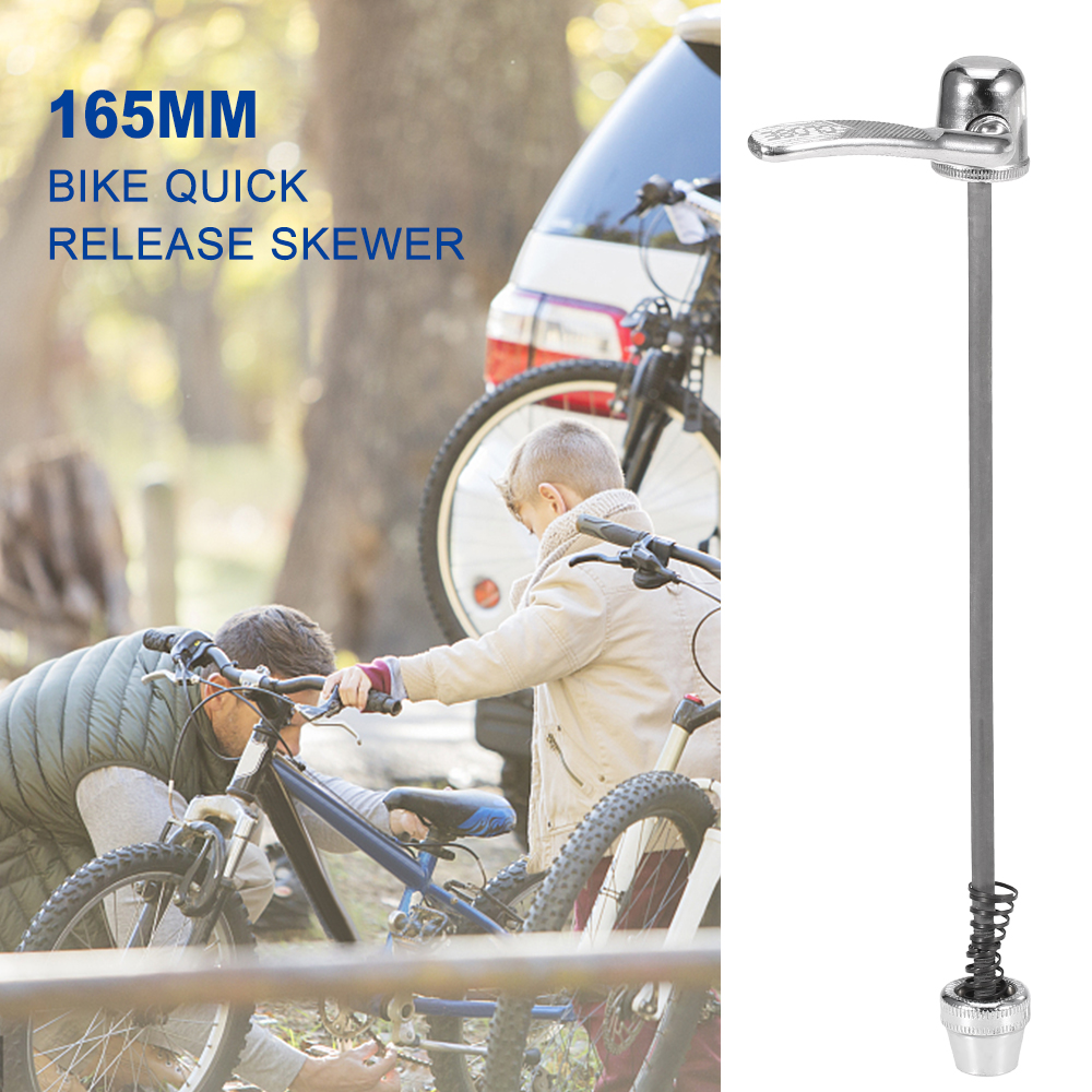 Mountain Bike Rear Hub Quick Release Skewer Training Bike Hub Axle Skewer Clip Bolt Lever QR Axle 165mm Bike QR Axle