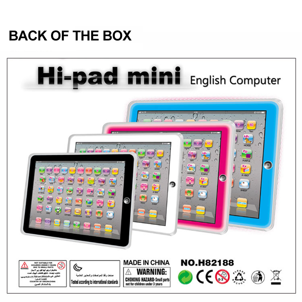 English Ipad Learning Child Machine KidsToys Laptop Mini Touch Infant Computer Children Tablet Educational Training Notebook