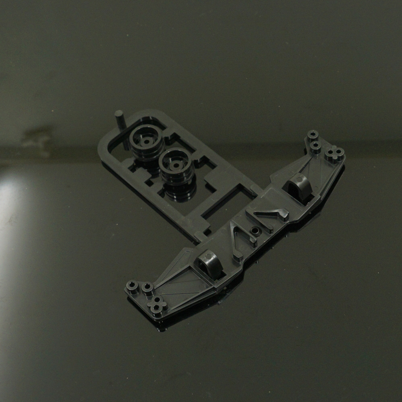 MINI 4WD self-made tamiya parts plastic wing for S2 chassis clear black and red color MJ MODEL: BLACK