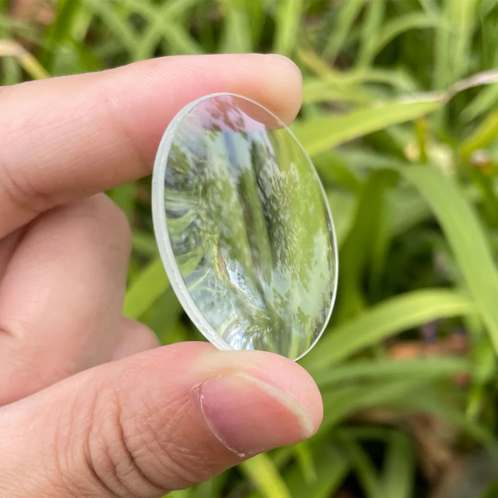 30 36 40 50 MM Biconvex Lens FL 60 70 75 100 MM White Glass Magnifying Lens Optical Double Convex Magnifier