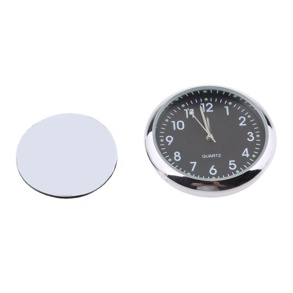 Horloge de tableau de bord universel pour voiture, horloge classique à Quartz, pièce de rechange pour automobile, 40x40x7mm: Fluorescent Black