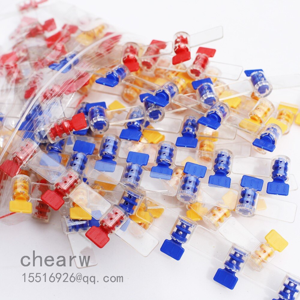 100pcs meter seals mini plastic seals /one thousand a / larser printing company signs and number