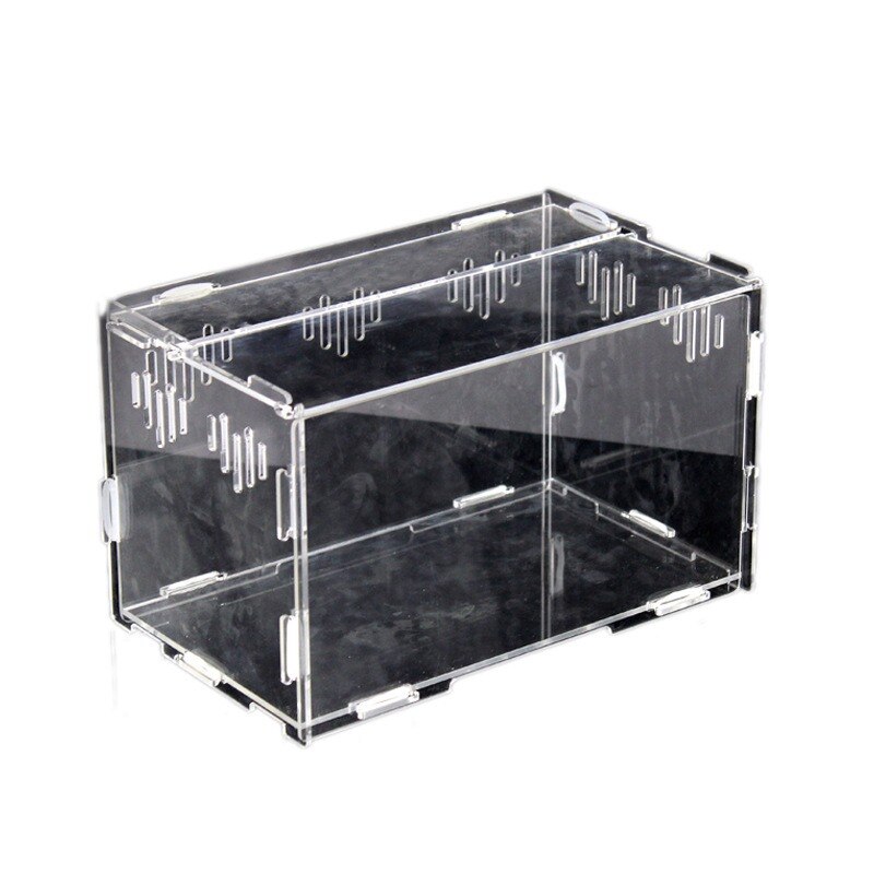 Reptiel Fokkerij Doos Acryl Transparante Spin Hagedis Schorpioen Enti &#39;S Acryl Gemonteerd Insect Ademend Terrarium