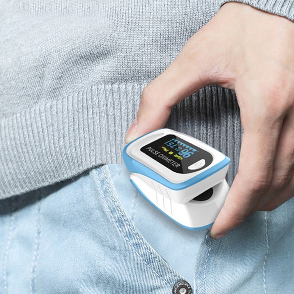 Fingertip Pulse Oximeter Portable Finger Pulse Oximeter Blood Oxygen Saturation Monitor OLED Heart Rate Health Care SpO2 PR PI
