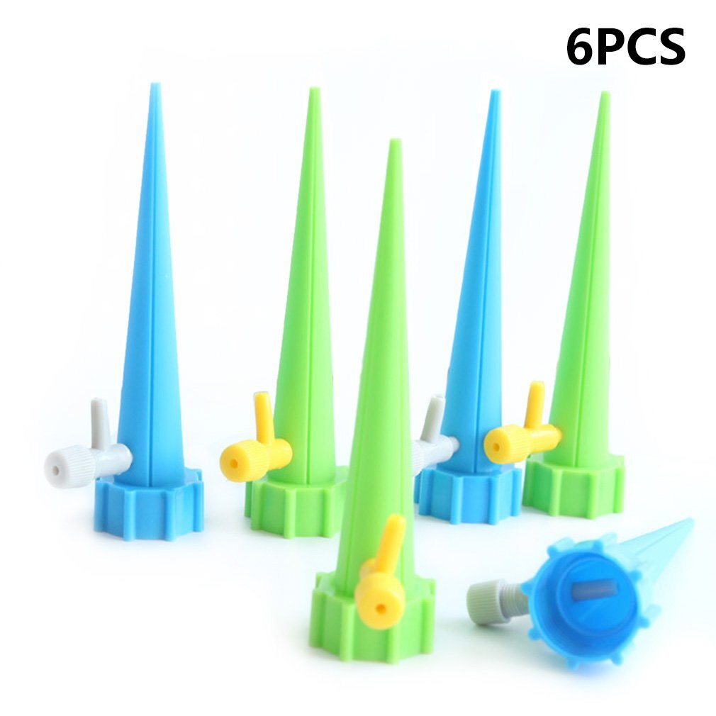 Automatic watering device with on-off control valve adjustable water flow water seeker drip irrigation