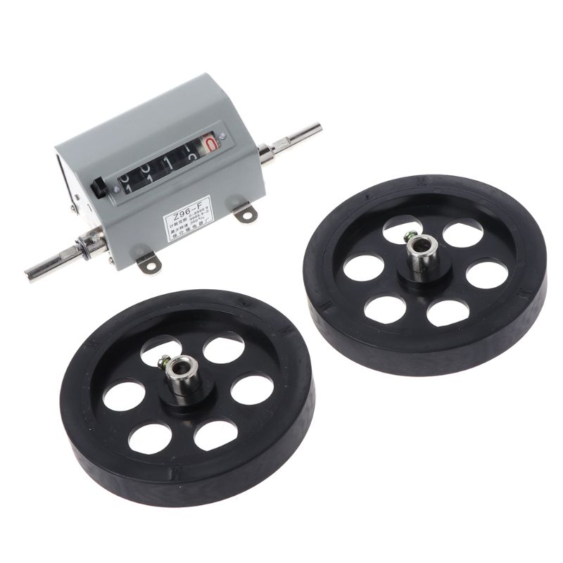 Z96-F Mechanical Length Distance Meter Counter Double Rolling Wheel 0-9999.9m GXMA