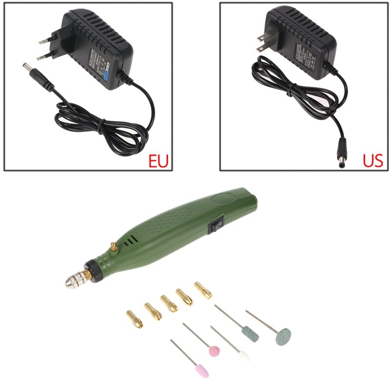 Mini Grinder Electric Engraver Drill Grinding Set Engraving Machine For Milling Polishing Drilling Cutting Usplug