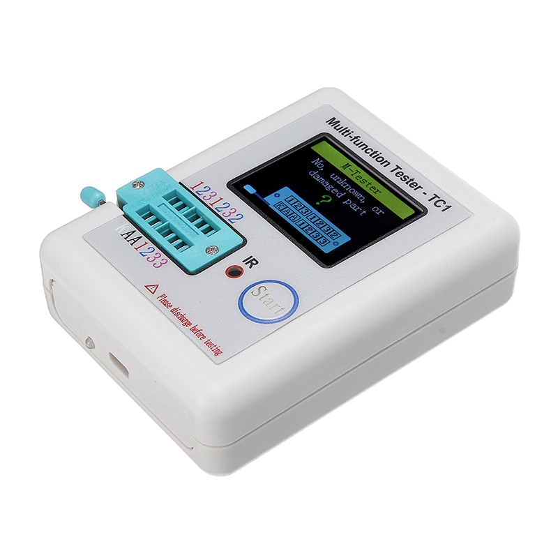 Transistor de retroiluminación TFT multifuncional, probador para diodo, triodo, condensador, resistencia, Transistor, juego de componentes electrónicos