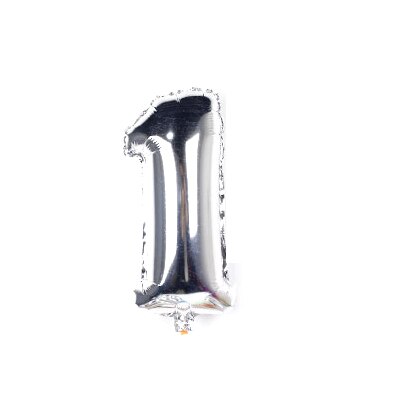 32inch Number foil balloons blanco gold silver big ballon number 1 2 3 4 5 6 7 8 9 0 optional age birthday party