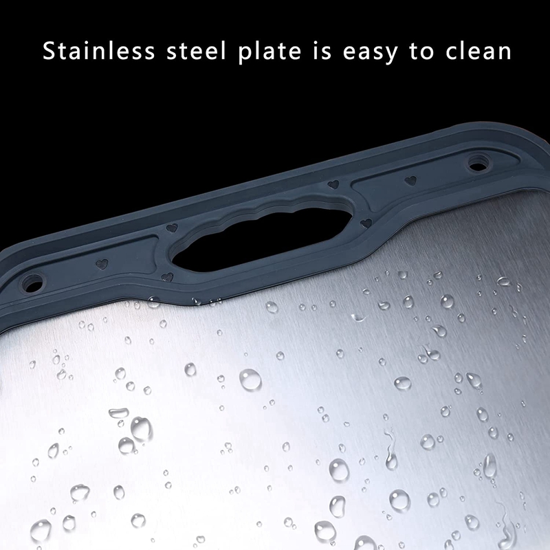Stainless Steel Cutting Board Kitchen Double-Sided Dual-Purpose Vegetable Meat And Fruit Cutting Board