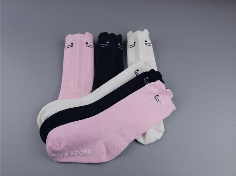 Princesse dessin animé coton bébé enfant filles enfant en bas âge doux coton genou chaussettes Q 0-4Y