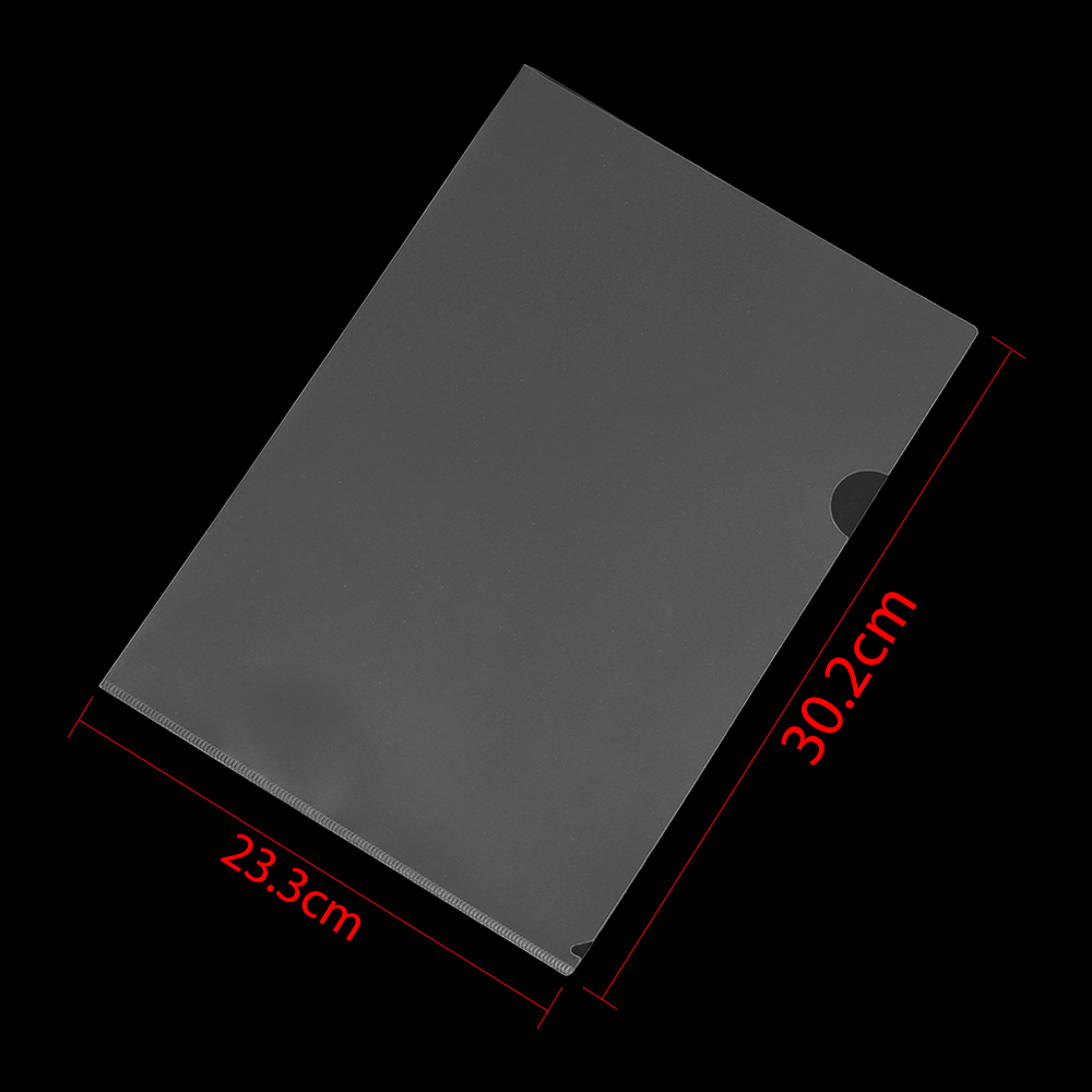 Carpeta A4 transparente L de 3 uds., porta documentos, clasifica los protectores de papel, bolsillos de almacenamiento, herramienta organizadora de colección de álbumes