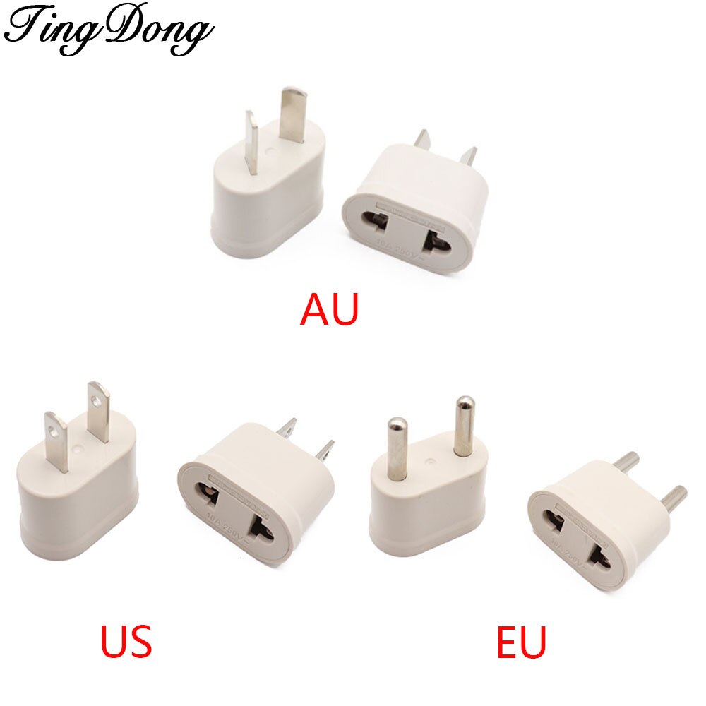 4.8mm US USA EU EURO Europe Travel Power Schuko Plug Adapter Charger Converter USA converter AC Outlet Electrical Socket