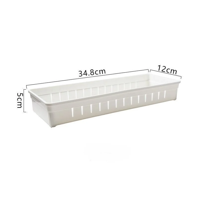 Scatole portaposate da cucina Portaposate in plastica con divisore regolabile per coltelli forchetta cucchiaio Organizzatore del cassetto della cucina: Grigio chiaro