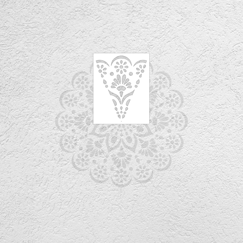 Plantilla de Mandala Extra grande de 70cm - 110cm para pintar decoraciones de flores de pared grande plantilla de suelo pintura plantillas redondas patrones S280: Verde / XL