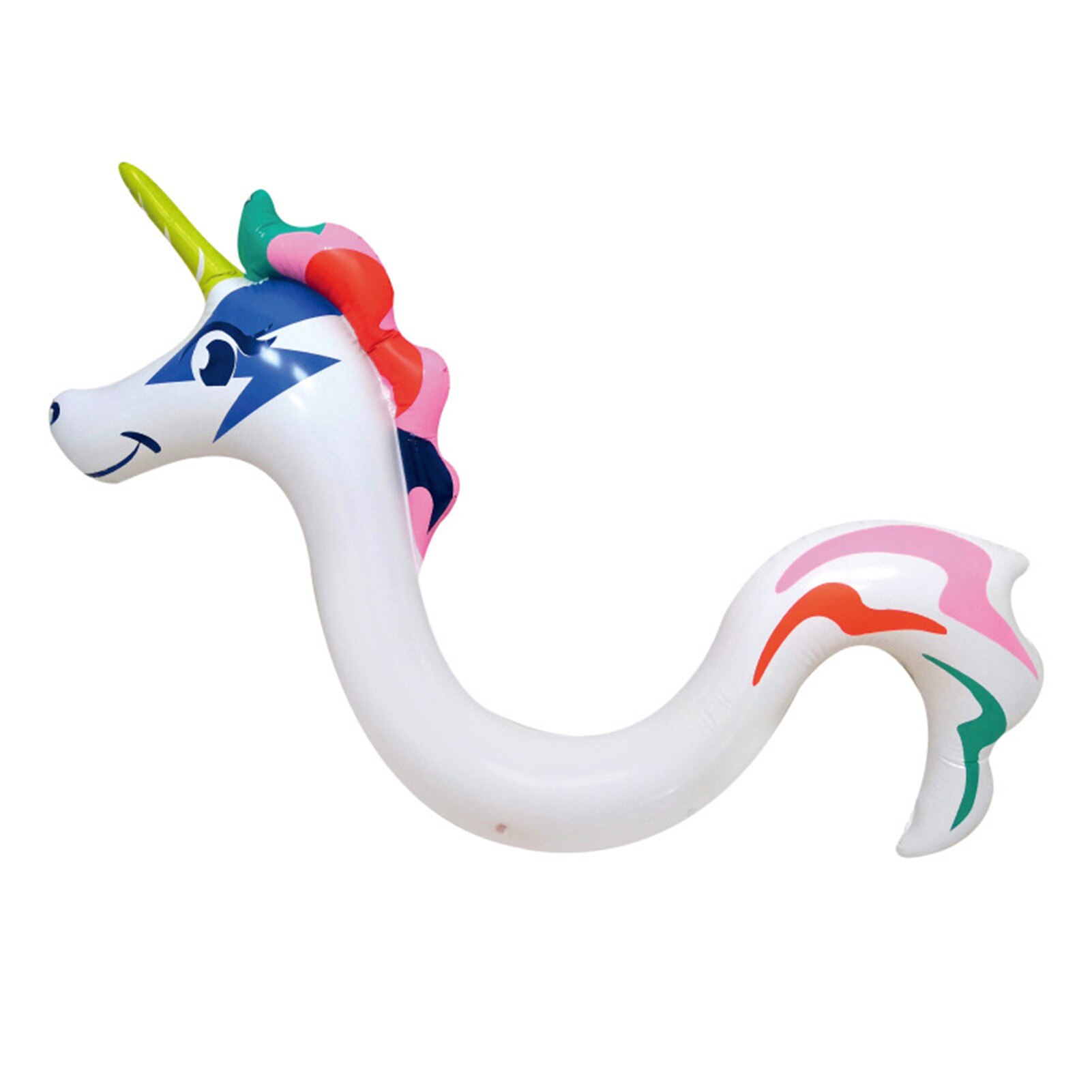 3D Animal Swim Pool Floating Toy Hippocampus Floats Flamingo Swimming Ring Unicorn Inflatable Pool Float Child&amp;Adult Water Toys: Unicorn