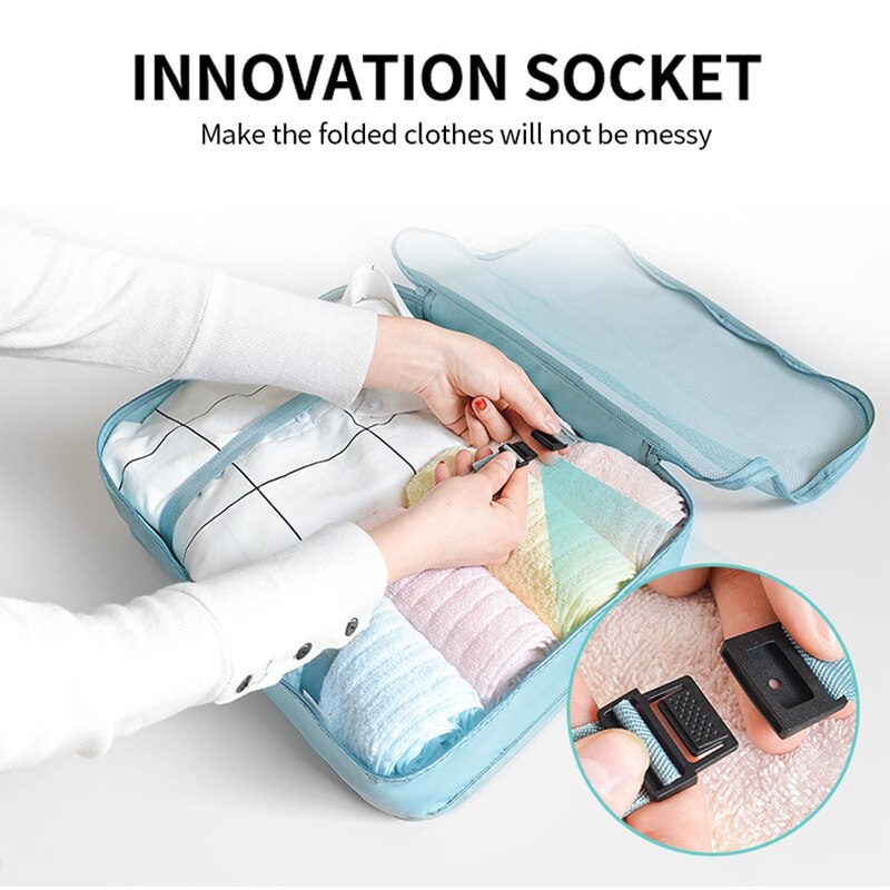 Lightweight Waterproof Storage Bag Reusable Home Travel Bag Durable Foldable Cloth Shoes Organizer Bag Luggage Accessory XA569F