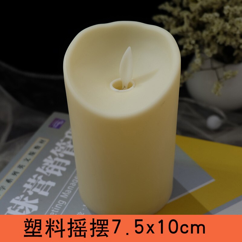 1-3 unids/set velas electrónicas Led amor cumpleaños decoración del hogar velas sin llama ámbar decorativas coloridas luces Led de té/romántico: B1Pcs