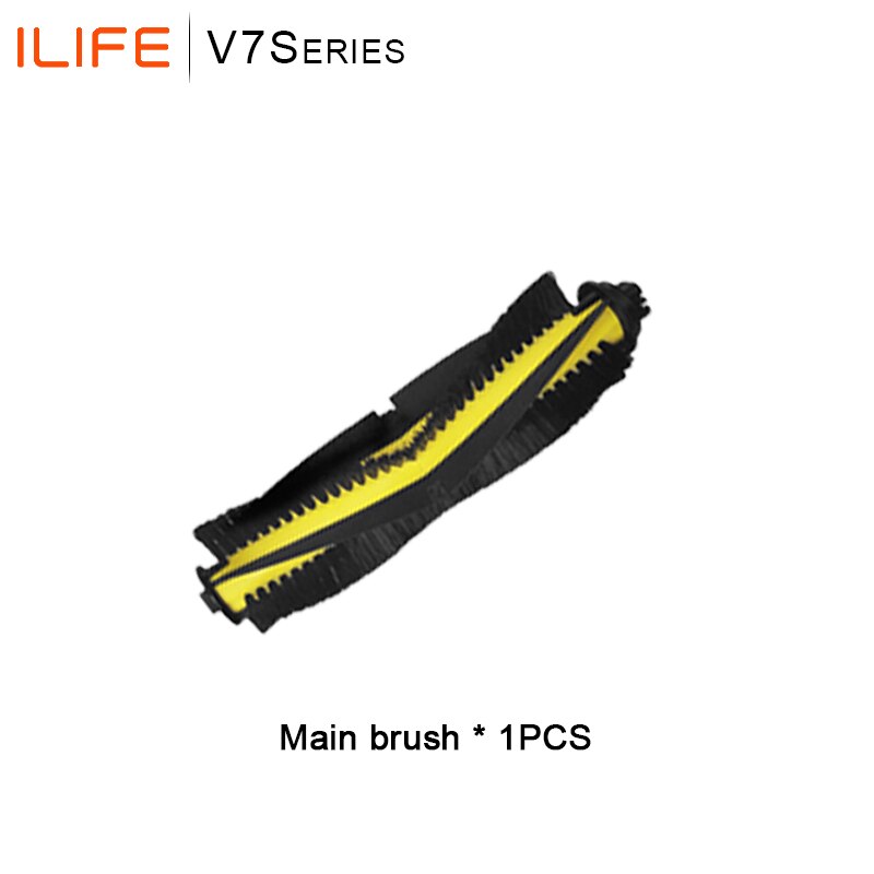 For Ilife V7S Robot Vacuum Cleaner Parts Roller Brush Side Brush Coth Mop HEPA Filter Ilife V7S Pro V7s V7s Plus V7 Accessories: 1 Roller Brush