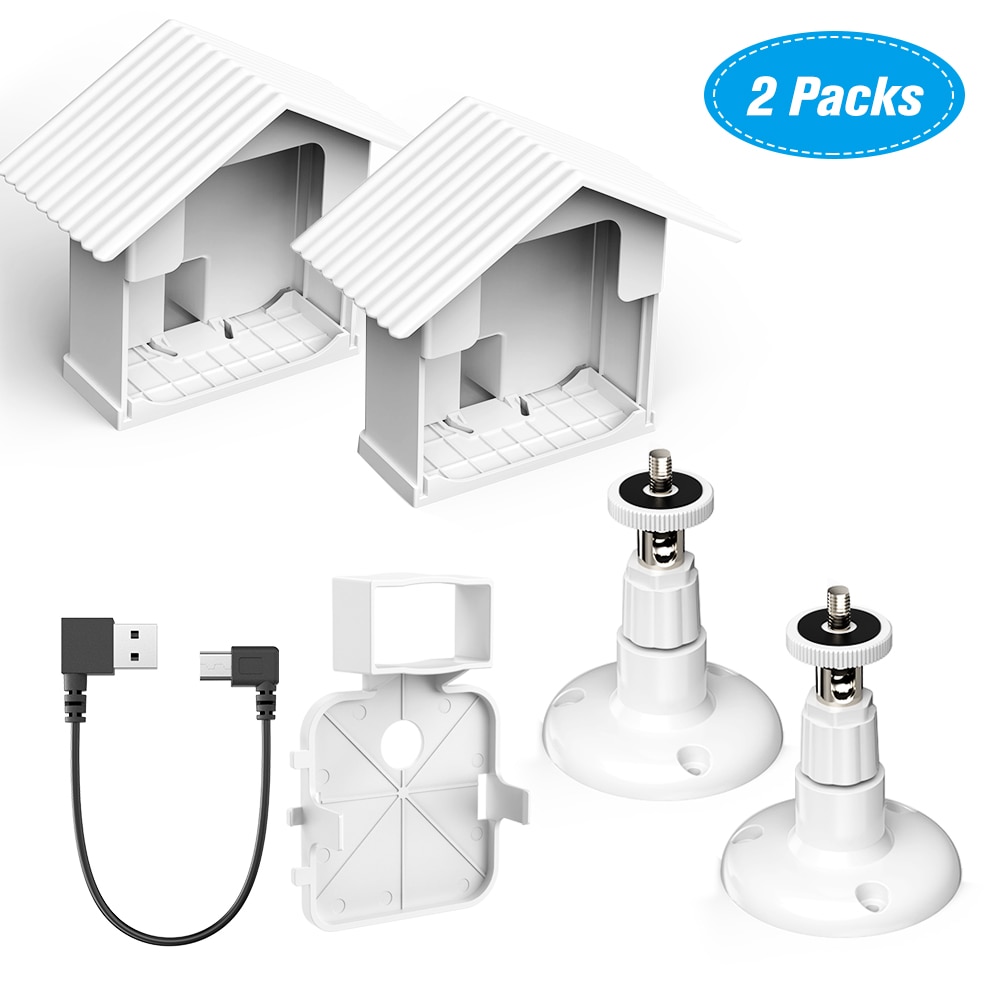 Wall Mount Bracket Kit for Blink XT Camera Weatherproof 360 Degree Protective Adjustable Anti Glare UV Camera Security System