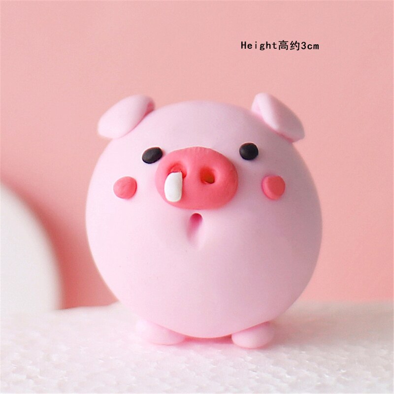 Pink Happy Farm cow tree Cake Toppers for kid's birthday cake Children's Day Party Baby Happy Birthday Supplies Lovely