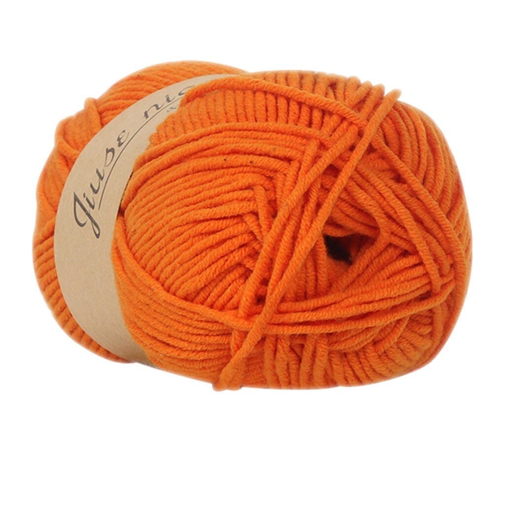 Fil de laine 5 brins de lait et de coton colorés | Bricolage, laine, coton doux, doux, écharpe Crochet épaisse poupée bébé