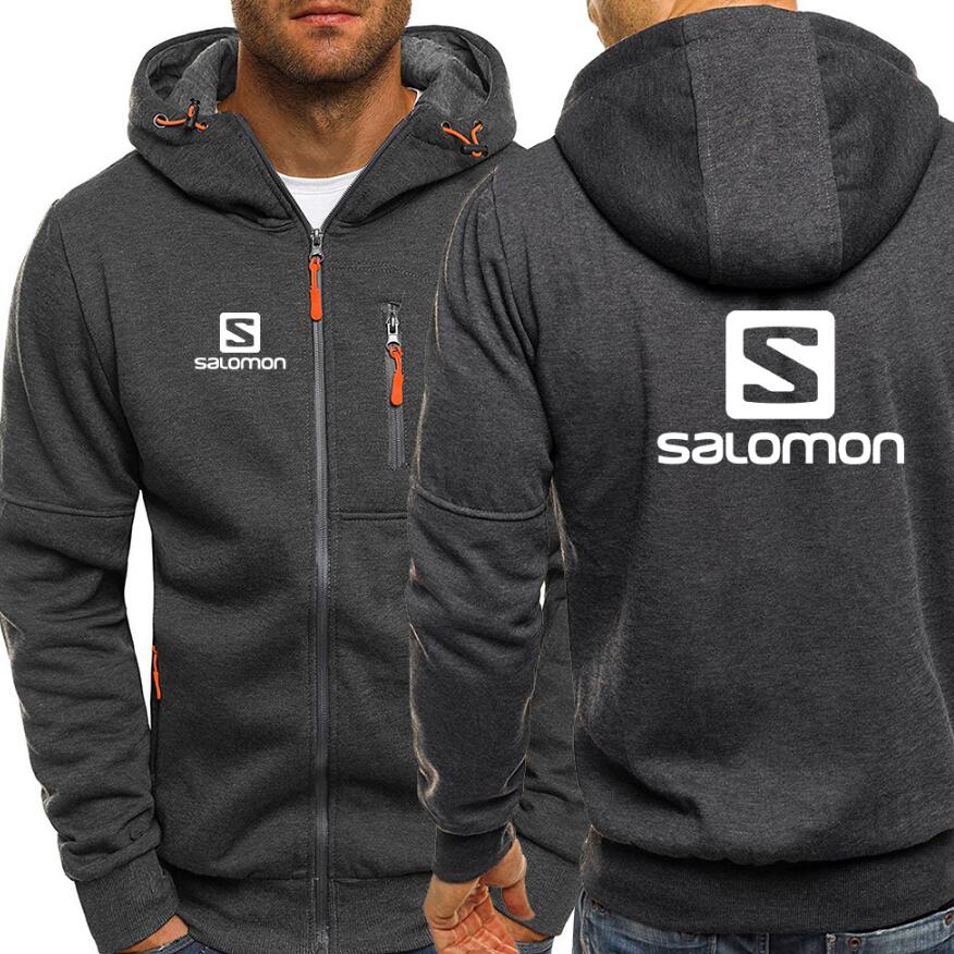 Syksy miesten takit huppari takki s painettu rento hupullinen takki vetoketjullinen neuletakki plus fleece m -3xl: 1 / M