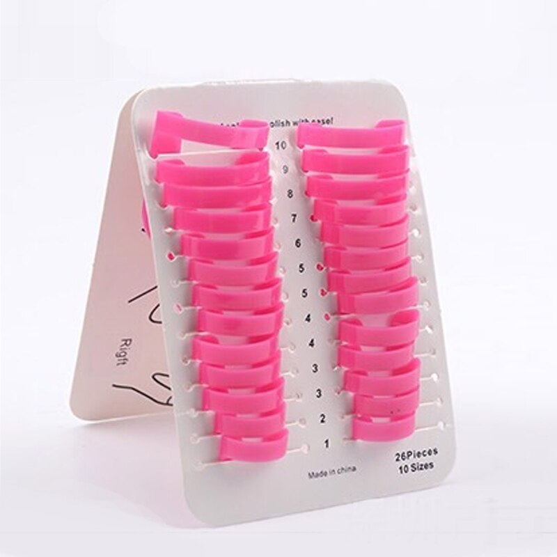 Kit de pochoirs réutilisables professionnels pour bords à ongles, barrière pour la peau, Kit de manucure, protection des pointes, pour Nail Art, 26 pièces