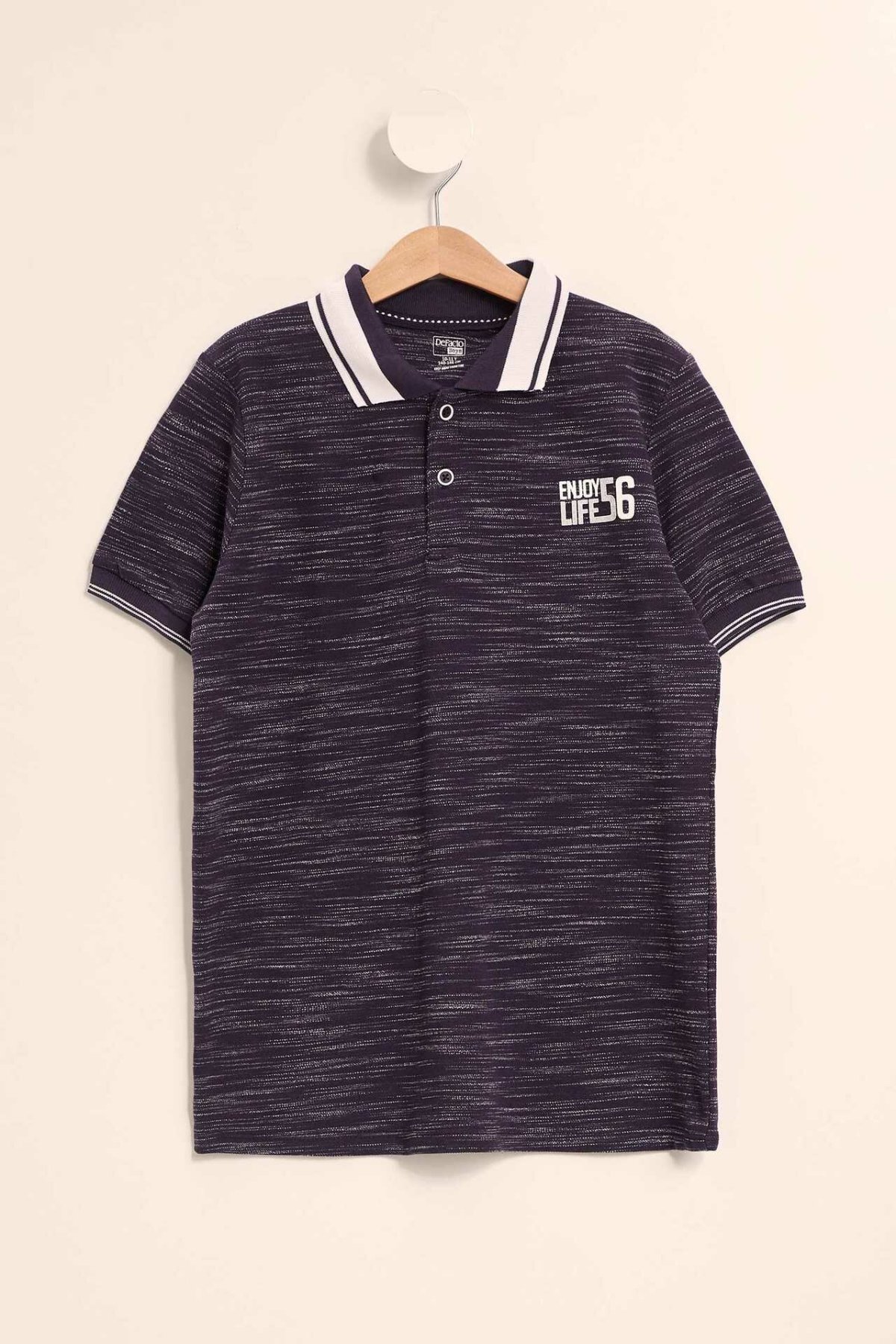 DeFacto Jungen Polo Hemd Jungen Casual Brief Muster Kurzen Ärmeln Kinder Komfort Tops Sommer-K3303A619SP