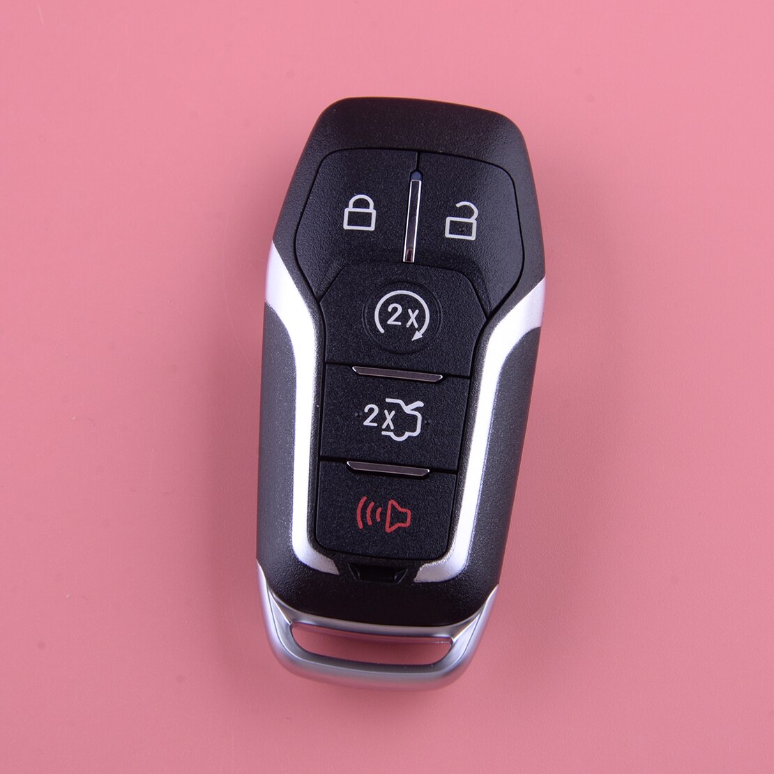 Mando a distancia de 5 botones para Ford Mustang F150, mando a distancia sin cortar, funda de M3N-A2C31243300 para Ford Mustang F150 Explorer Edge Fusion Lincoln MKC MKX MKZ