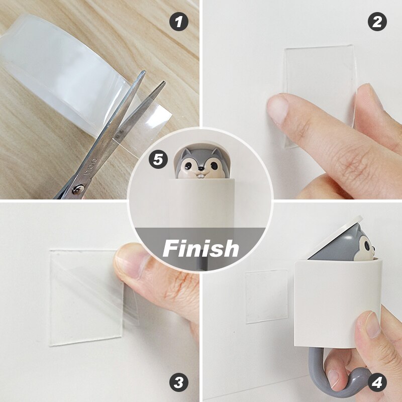 Reusable Nano Adhesive Tape Clear Double Sided Removable Transparent Alien Tape Anti-Slip Traceless for Home Supplie