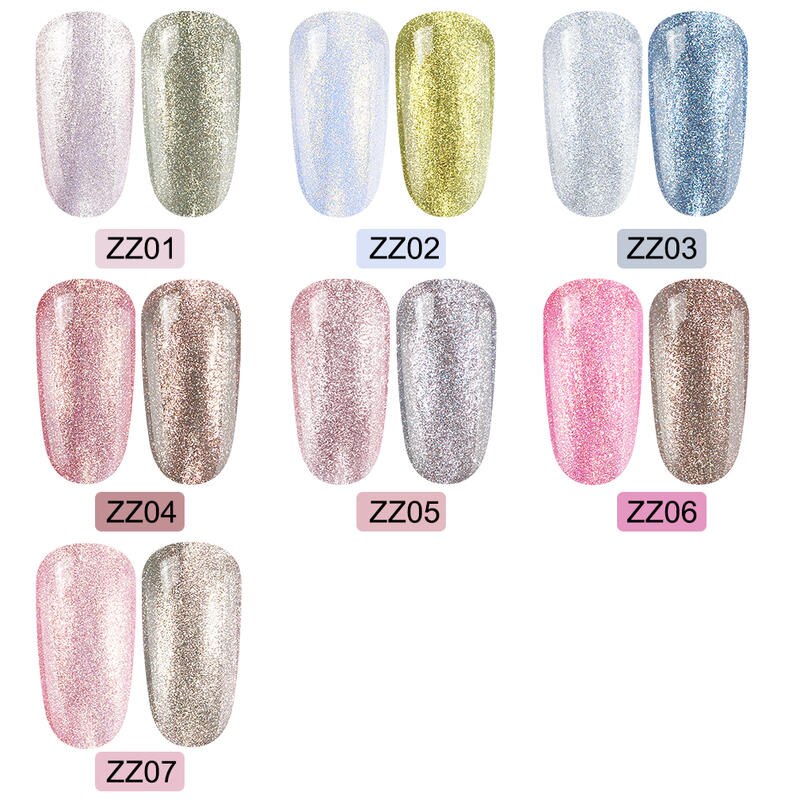 Lagunamoon glänzend Perle Gel Nagellack UV LED Tränken Weg Langlebige Mangel Mangel Manikübetreffend Gel Nagellack funkeln 8ml