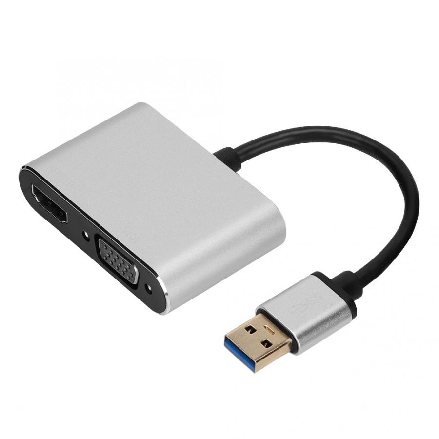 USB 3.0 naar HDMI/VGA Adapter 1920*1080 Converter Kabel voor OS/Windows 7/8/ XP VGA Converter