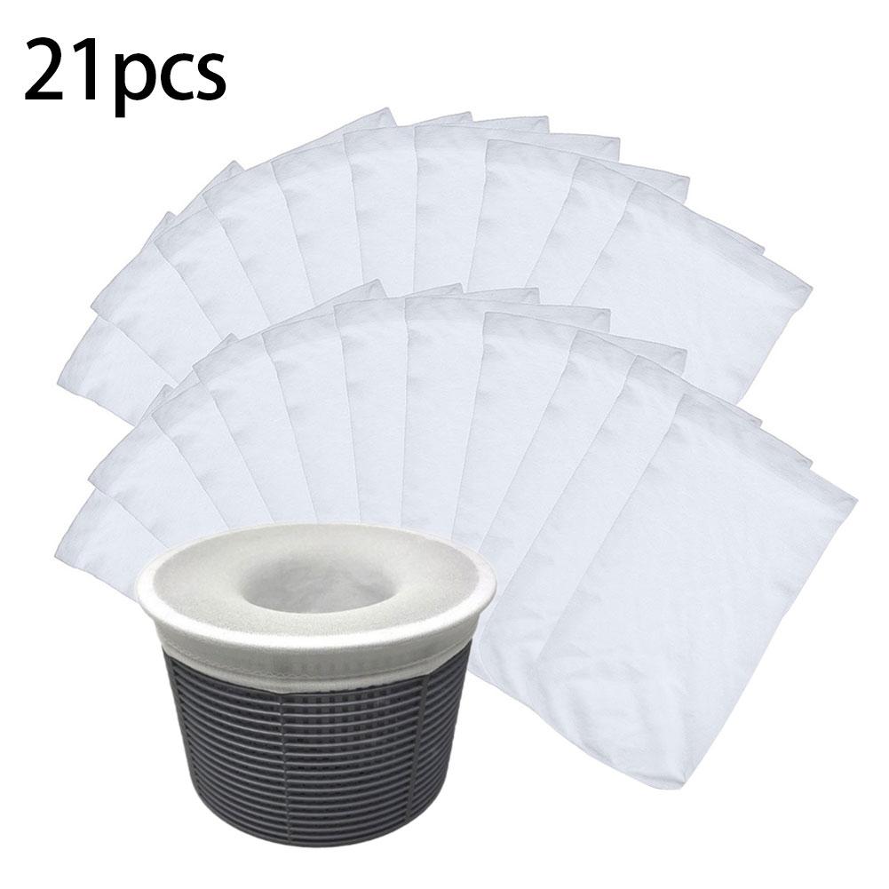 6/11/21 sztuk basen cedzidło żużel kosz skarpetki filtr rękaw idealny filtr rękaw osłona siatkowa skarpety netto basen narzędzie: 21