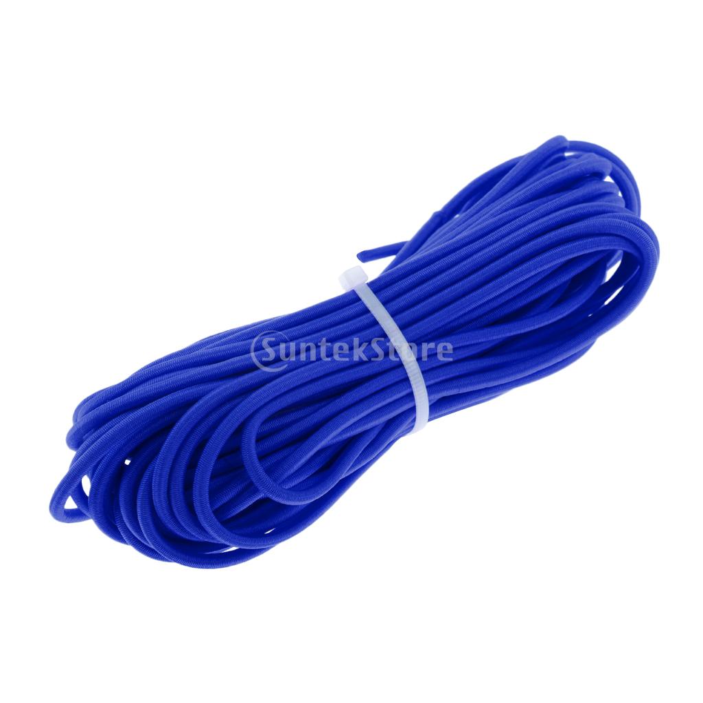 3mm Blue/Red Strong Elastic Round Bungee Rope Shock Cord Tie Down Boats Trailers Roof Rack 100m 50m 30m 20m 10m 5m 2m 1m 0.5m: 10m Blue